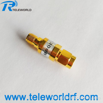 2W SMA Attenuator 6GHz 18GHz 1dB 2dB 3dB 4dB 5dB 6dB 7dB 8dB 9dB 10dB 20dB 30dB 50ohm